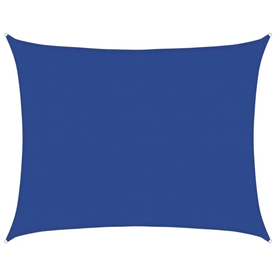 Voile d'ombrage 160 g/m² rectangulaire bleu 6x8 m PEHD - 2