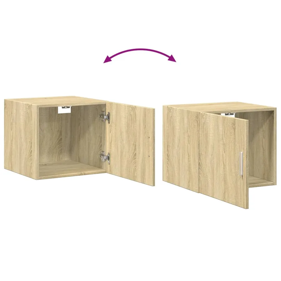 Armoire murale chêne sonoma 45x42,5x40 cm bois d'ingénierie - 8