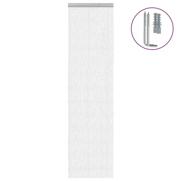 Moustiquaire de porte à chaîne 56x186 cm aluminium