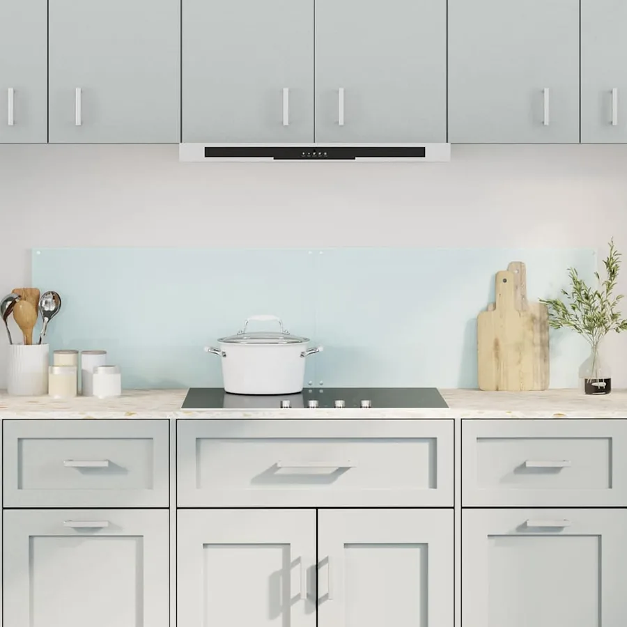 Dosserets de cuisine 2 pcs blanc 80x60 cm verre trempé