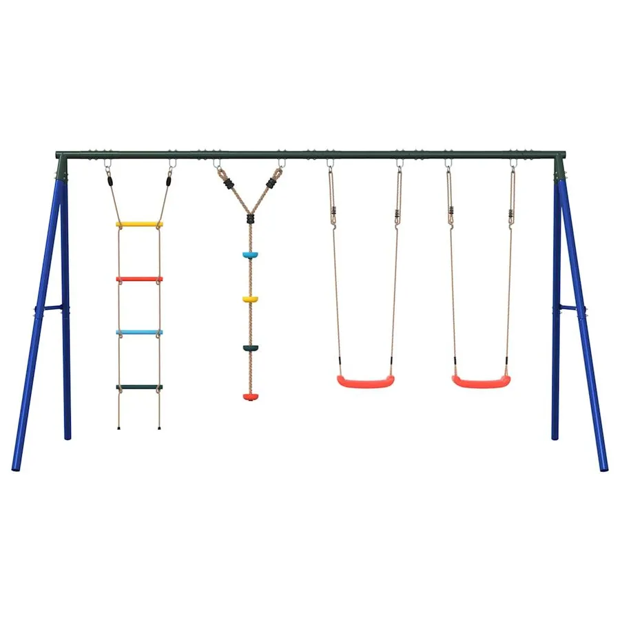 Jeu balançoire extérieur balançoires échelle et corde à disque - 3