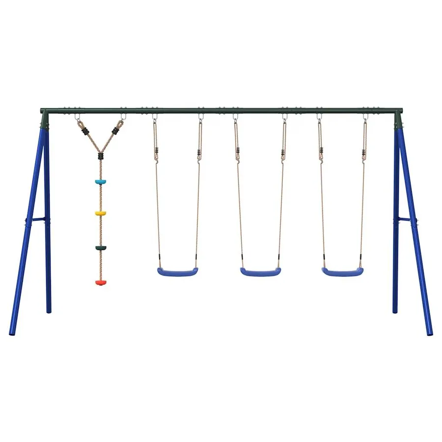 Ensemble balançoire d'extérieur balançoires et corde à disque - 3