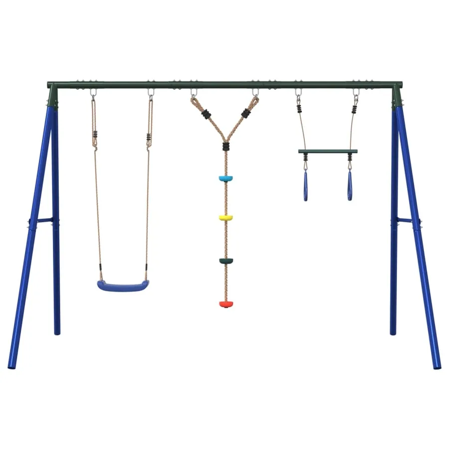 Jeu de balançoire extérieur avec balançoire trapèze et échelle - 3