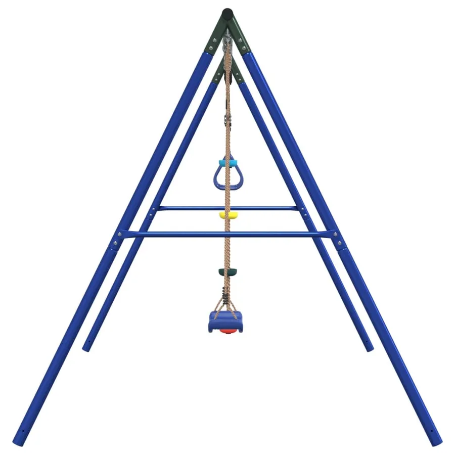 Jeu de balançoire extérieur avec balançoire trapèze et échelle - 4