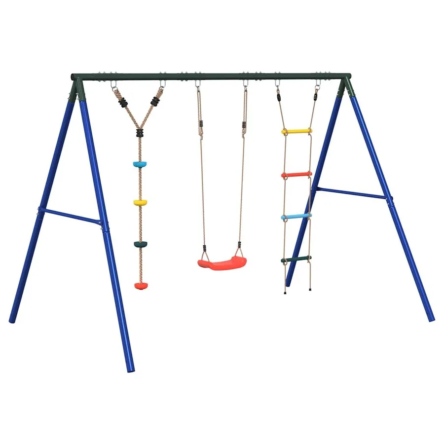 Jeu balançoire d'extérieur balançoire échelle et corde à disque - 2