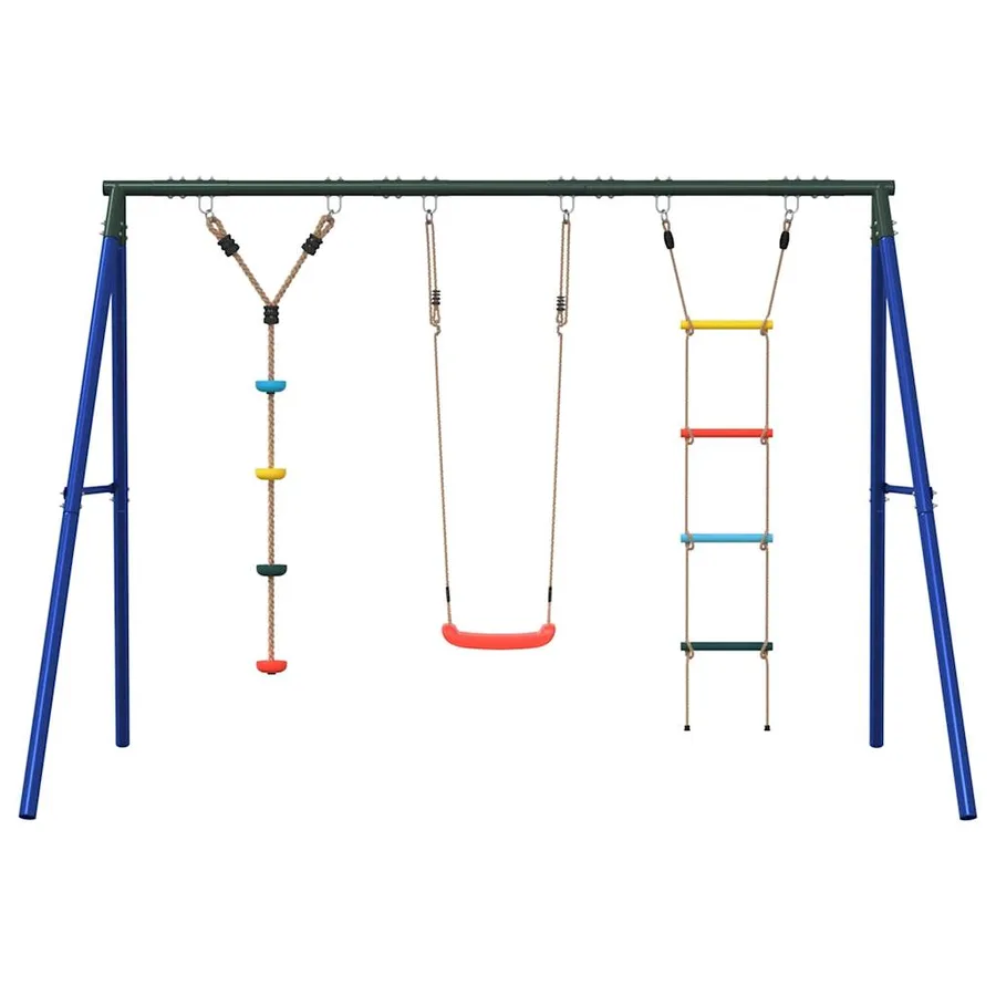 Jeu balançoire d'extérieur balançoire échelle et corde à disque - 3