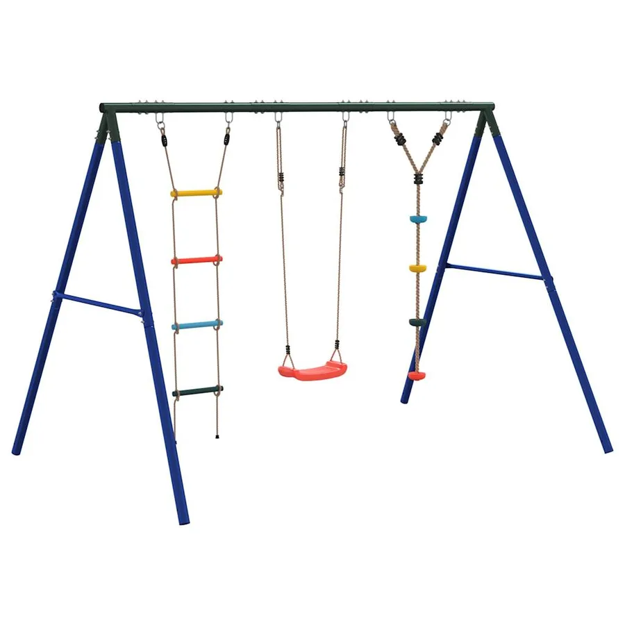 Jeu balançoire d'extérieur balançoire échelle et corde à disque - 5