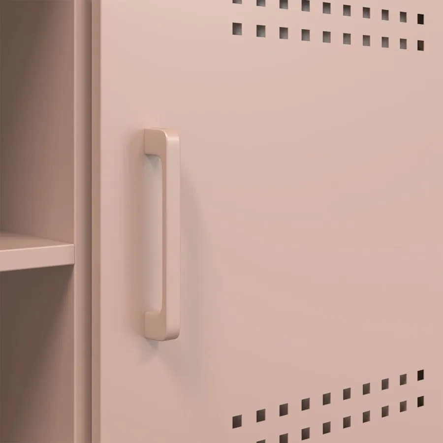 Meuble TV rose 100,5x39x50,5 cm acier - 11