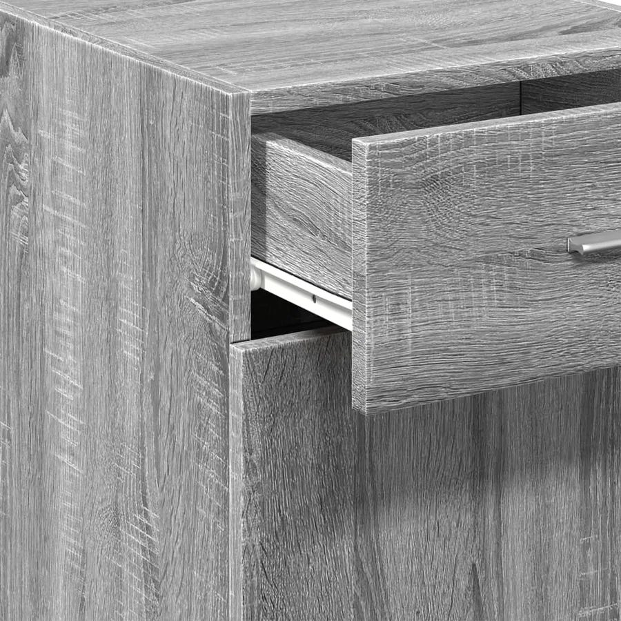 Buffet sonoma gris 40x42,5x93 cm bois d'ingénierie - 10