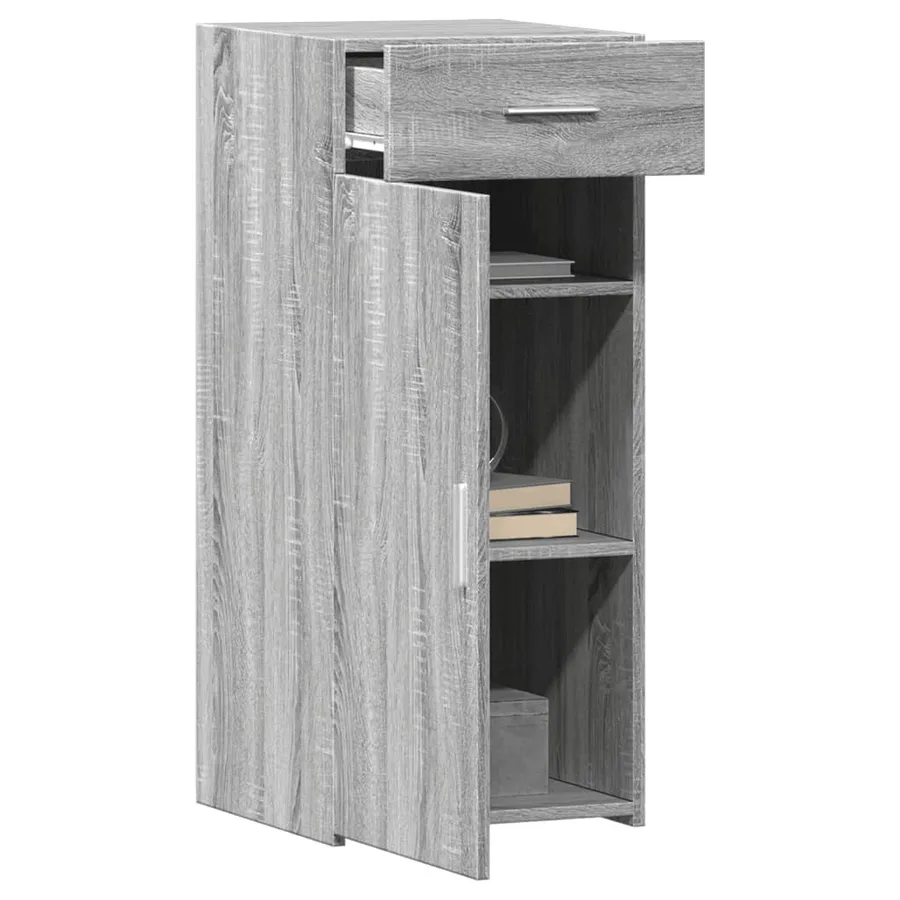 Buffet sonoma gris 40x42,5x93 cm bois d'ingénierie - 3