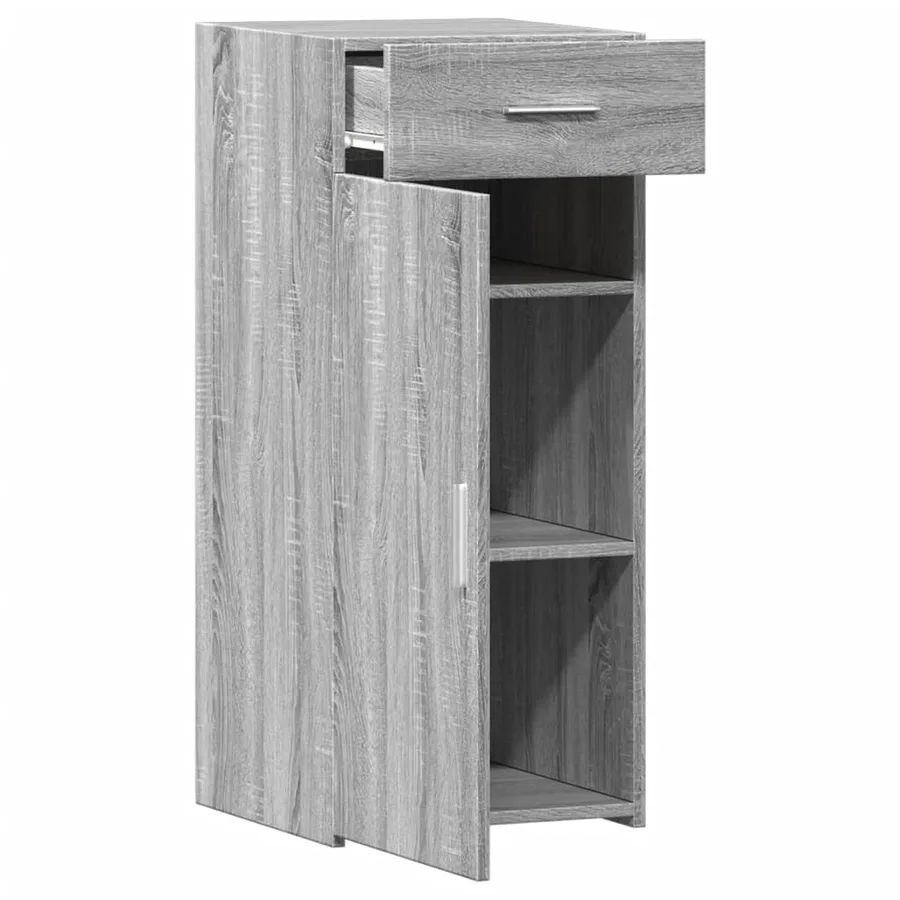 Buffet sonoma gris 40x42,5x93 cm bois d'ingénierie - 8