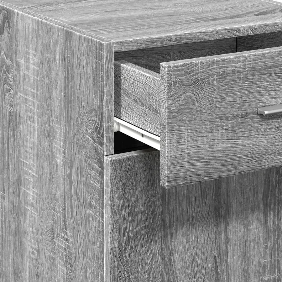 Buffet sonoma gris 40x42,5x93 cm bois d'ingénierie - 9