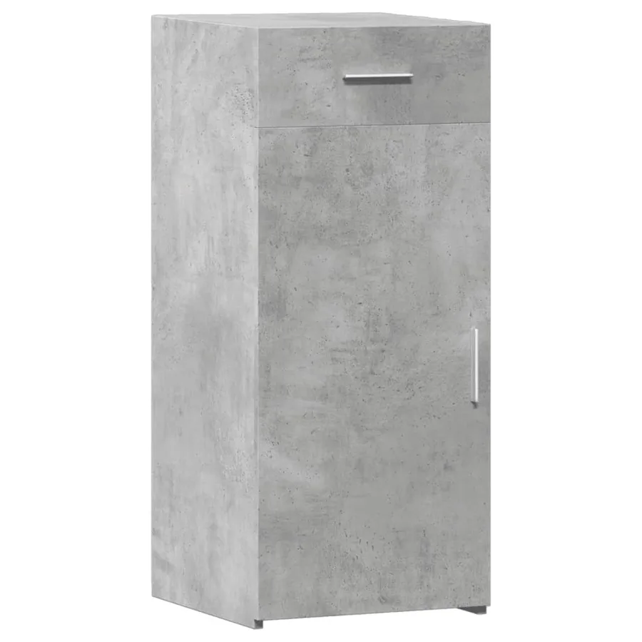 Buffet gris béton 40x42,5x93 cm bois d'ingénierie - 2