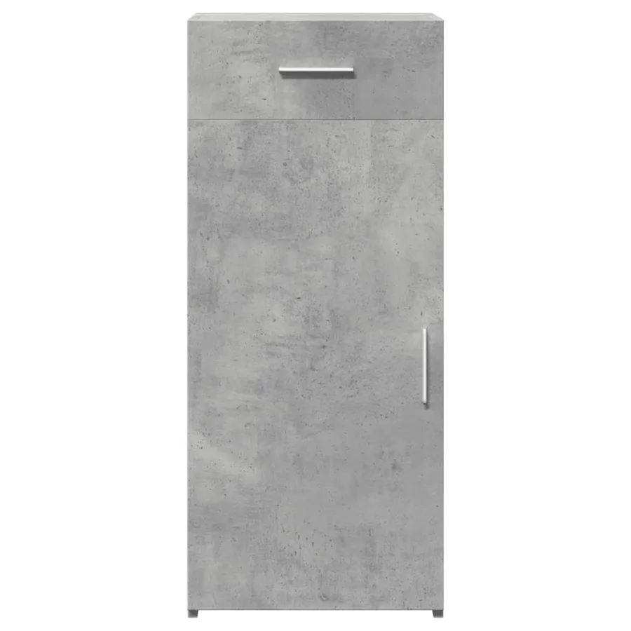Buffet gris béton 40x42,5x93 cm bois d'ingénierie - 4