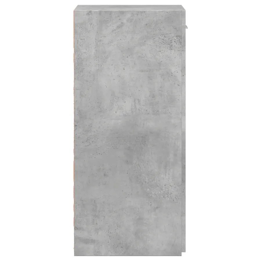 Buffet gris béton 40x42,5x93 cm bois d'ingénierie - 5