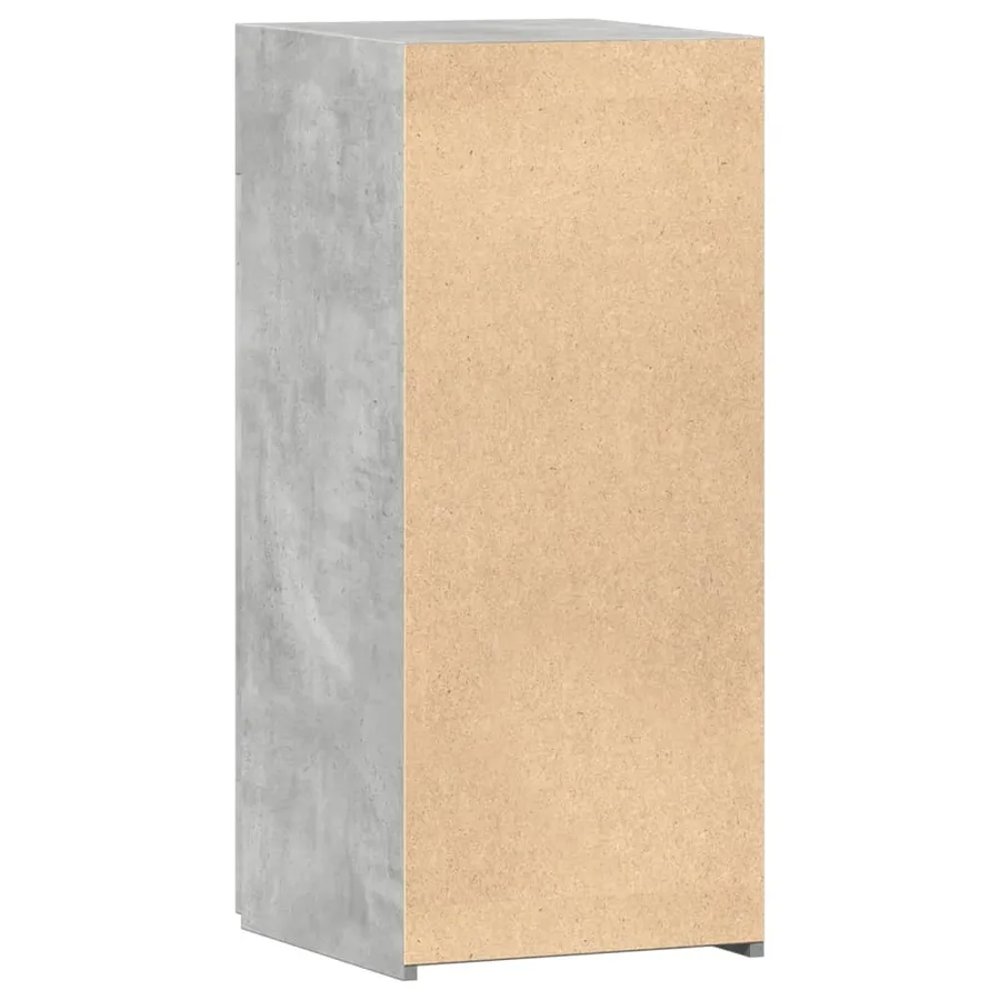 Buffet gris béton 40x42,5x93 cm bois d'ingénierie - 6
