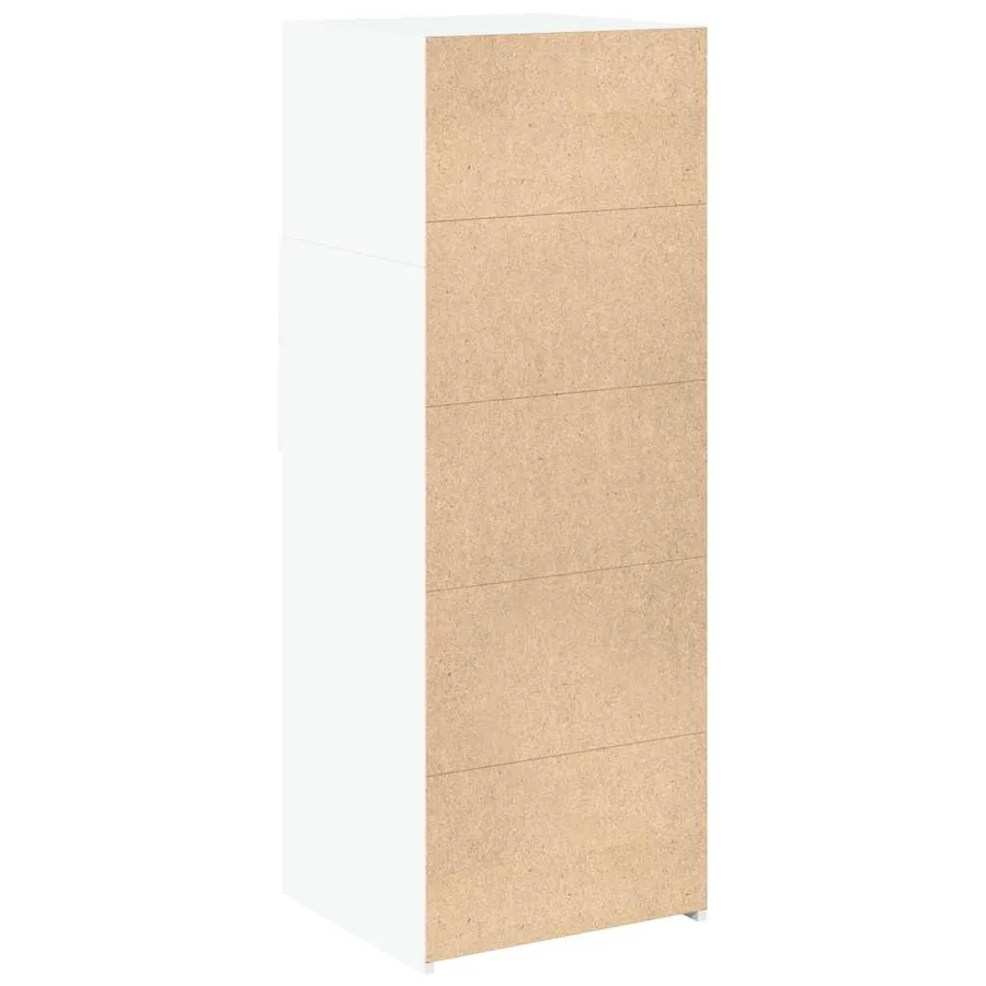 Buffet haut blanc 45x42,5x124 cm bois d'ingénierie - 6