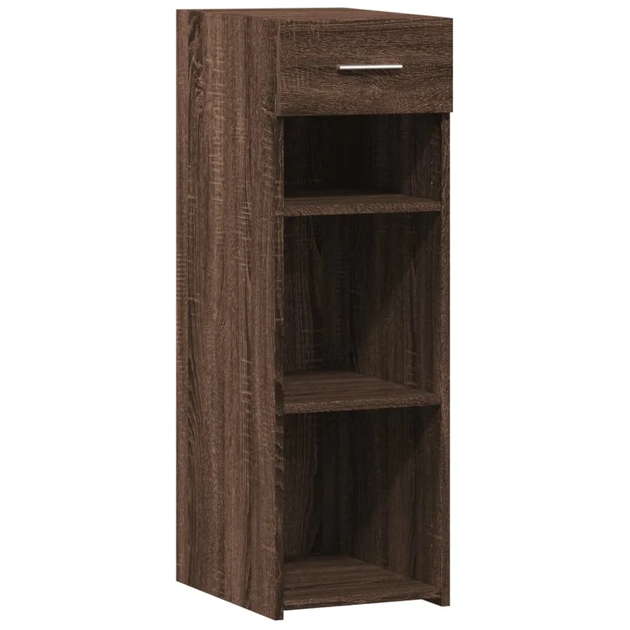 Buffet chêne marron 40x42,5x93 cm bois d'ingénierie - 2