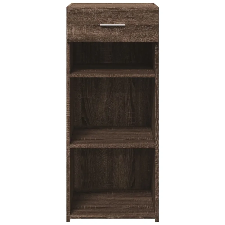 Buffet chêne marron 40x42,5x93 cm bois d'ingénierie - 4