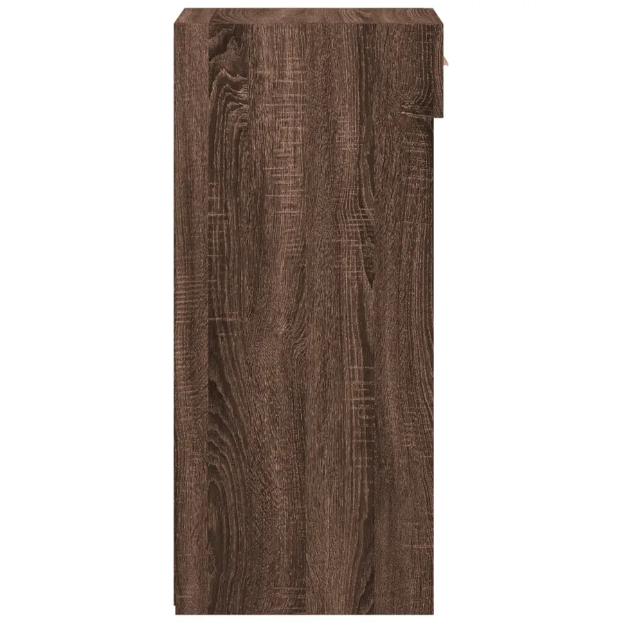 Buffet chêne marron 40x42,5x93 cm bois d'ingénierie - 5