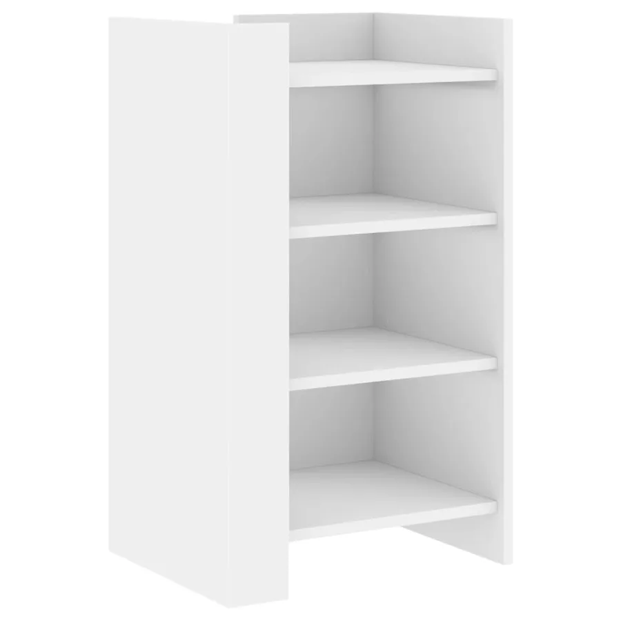 Buffet blanc 45x35x75 cm bois d'ingénierie - 2