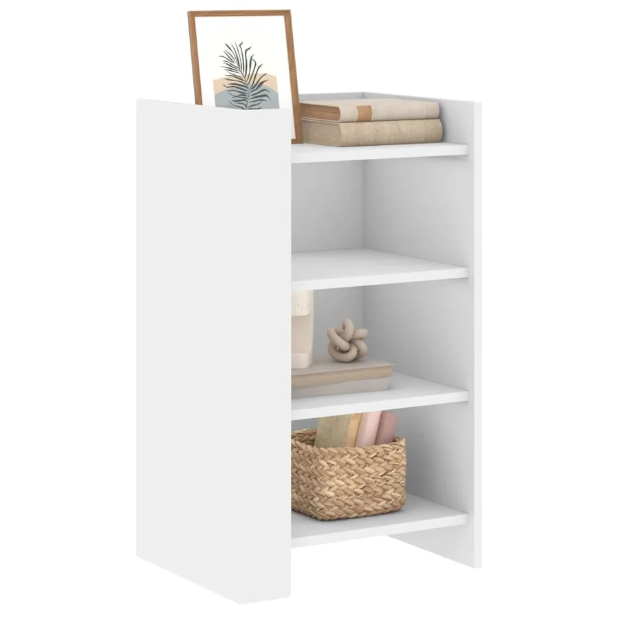 Buffet blanc 45x35x75 cm bois d'ingénierie - 3