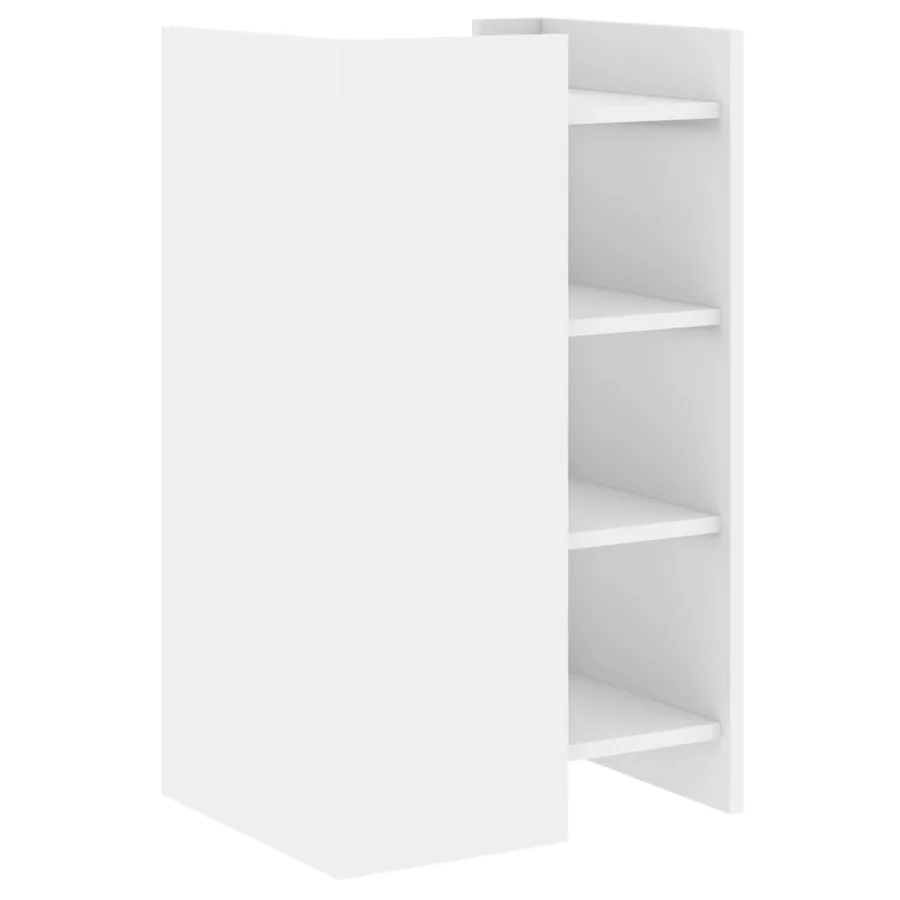 Buffet blanc 45x35x75 cm bois d'ingénierie - 6