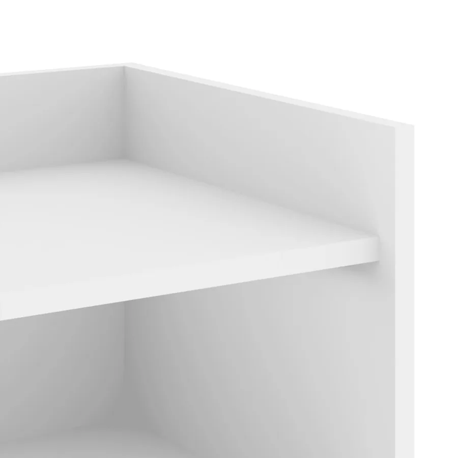 Buffet blanc 45x35x75 cm bois d'ingénierie - 8