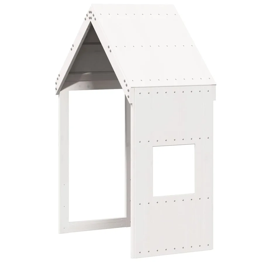 Lit superposé sans matelas blanc 75x190 cm bois de pin massif - 6