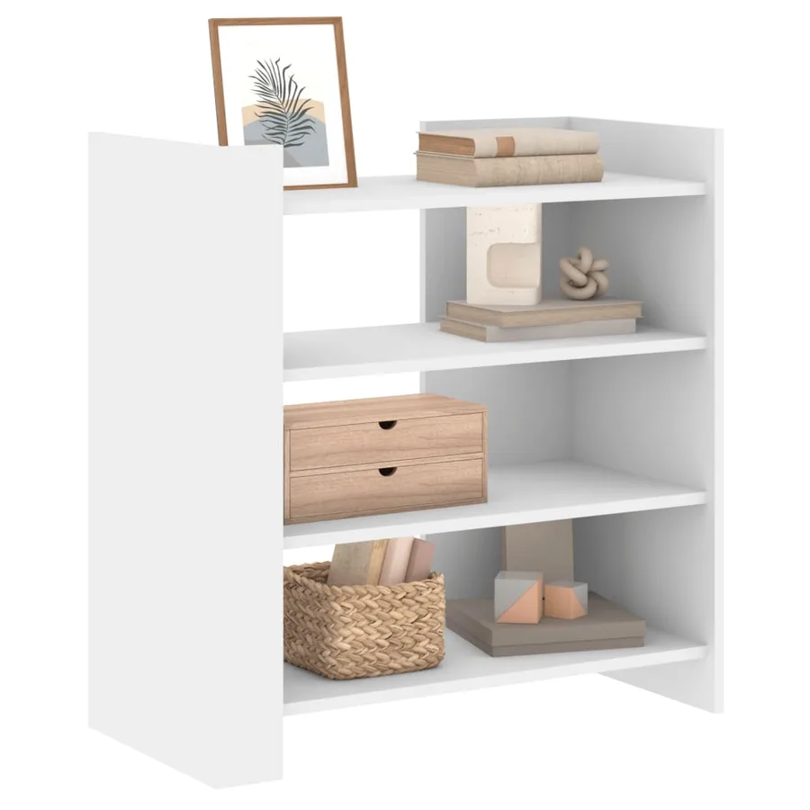 Buffet blanc 73,5x35x75 cm bois d’ingénierie - 3