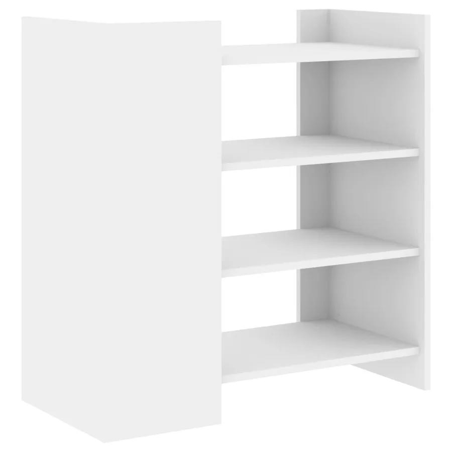 Buffet blanc 73,5x35x75 cm bois d’ingénierie - 6