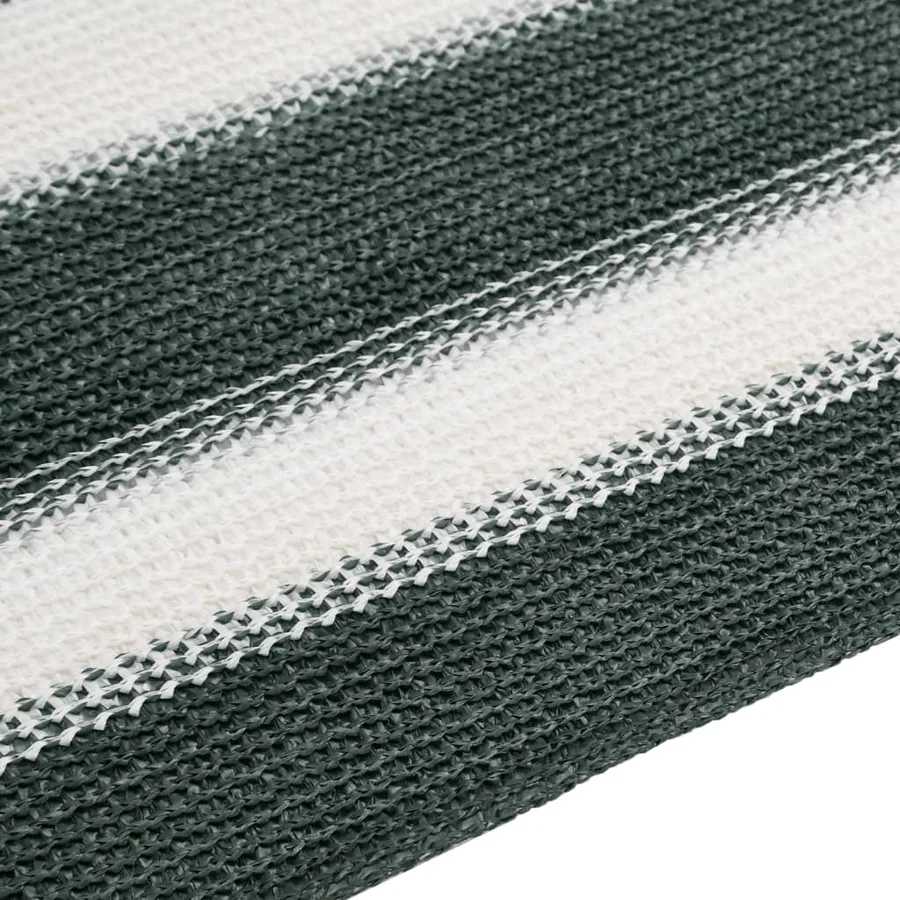 Filet brise-vue vert et blanc 2x10 m PEHD 150 g/m² - 5