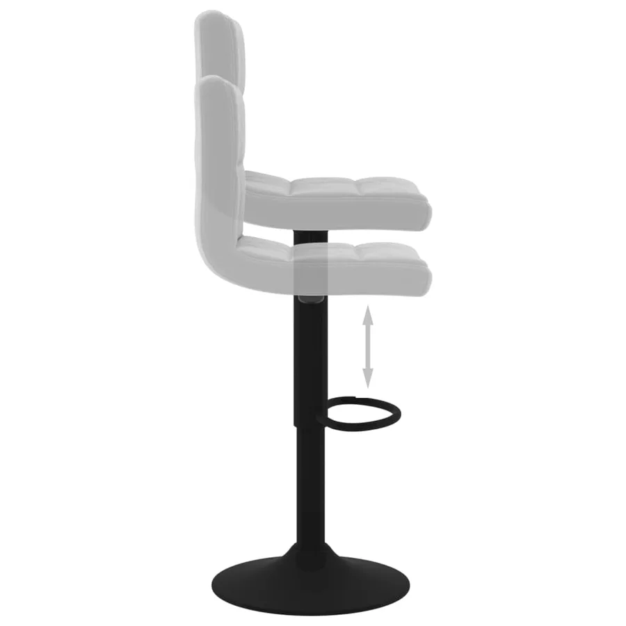 Tabouret de bar Gris clair Velours - 6