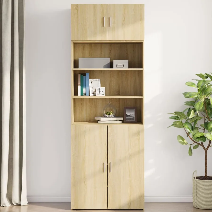 Armoire murale chêne sonoma 80x42,5x40 cm bois d'ingénierie - 3