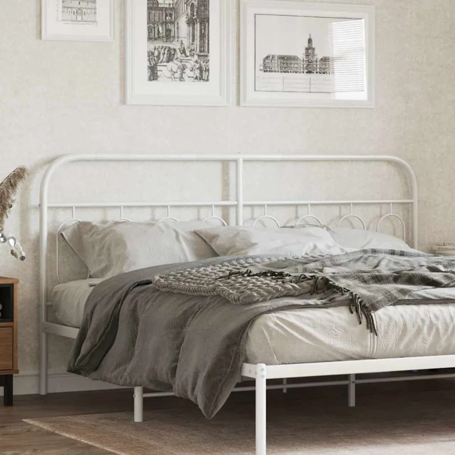 Tête de lit de remplacement métal blanc 183 cm