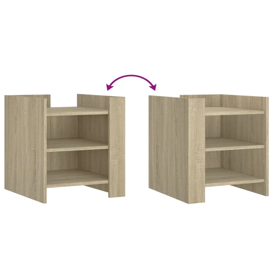 Table de chevet chêne sonoma 45x50x50 cm bois d’ingénierie - 7
