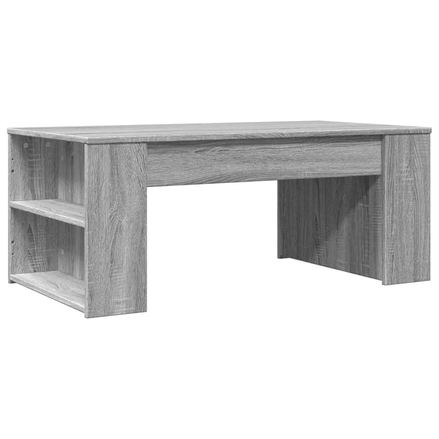 Table basse sonoma gris 102x55x42 cm bois d'ingénierie - 6