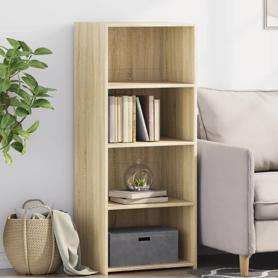 Buffet haut chêne sonoma 50x41x124 cm bois d'ingénierie