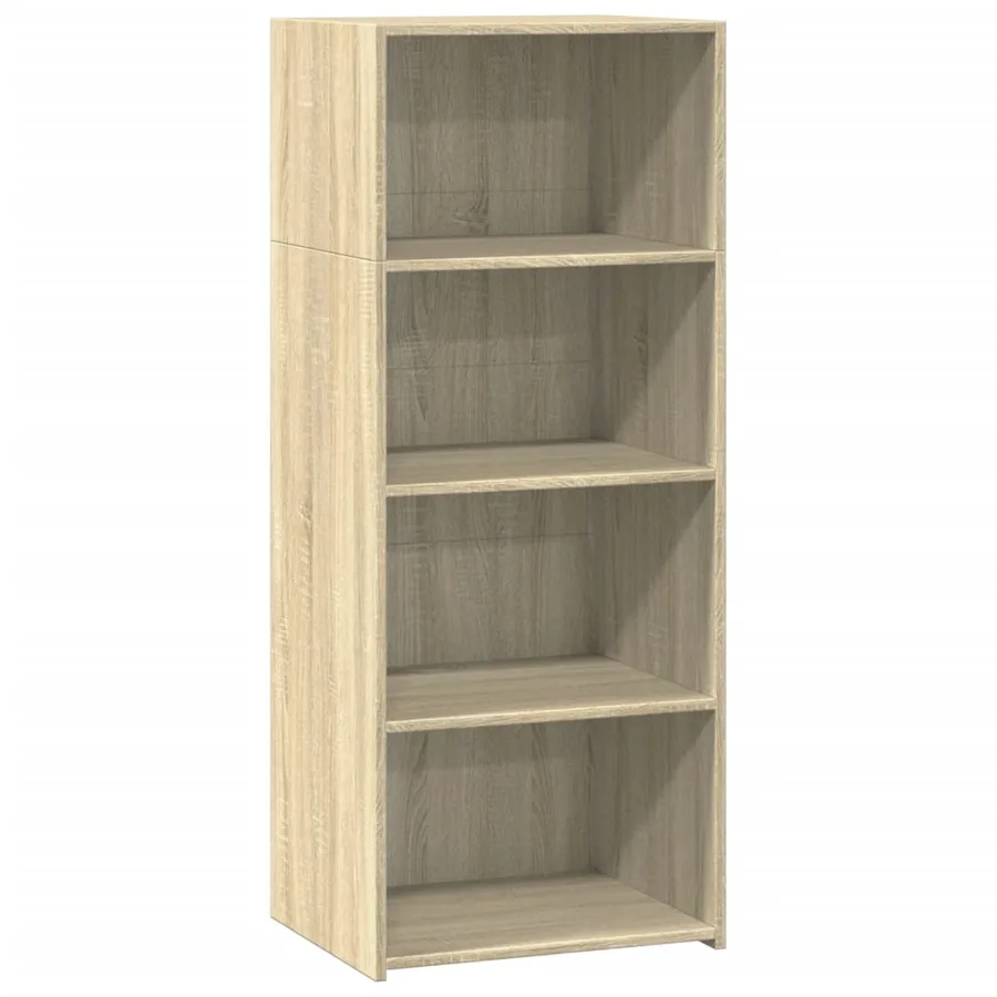 Buffet haut chêne sonoma 50x41x124 cm bois d'ingénierie - 2