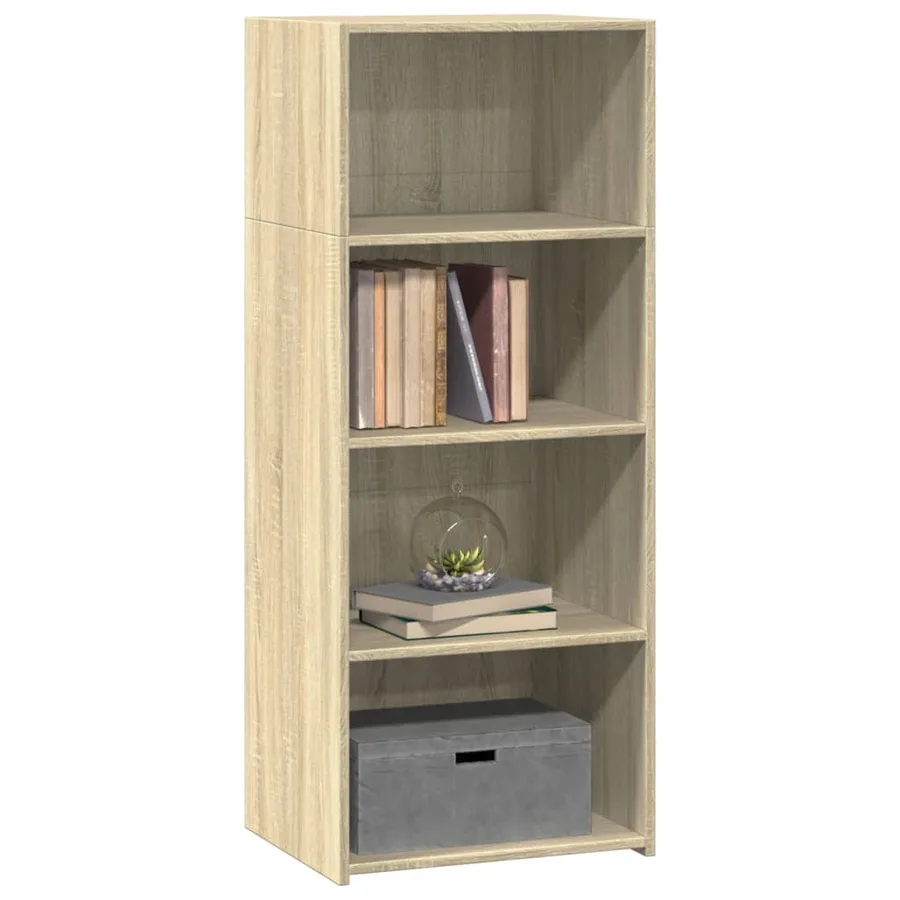 Buffet haut chêne sonoma 50x41x124 cm bois d'ingénierie - 3
