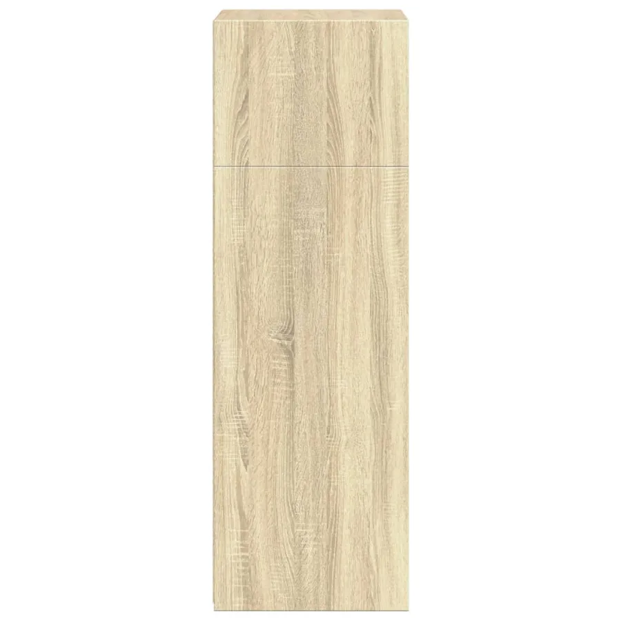 Buffet haut chêne sonoma 50x41x124 cm bois d'ingénierie - 5
