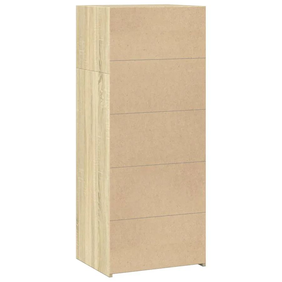 Buffet haut chêne sonoma 50x41x124 cm bois d'ingénierie - 6