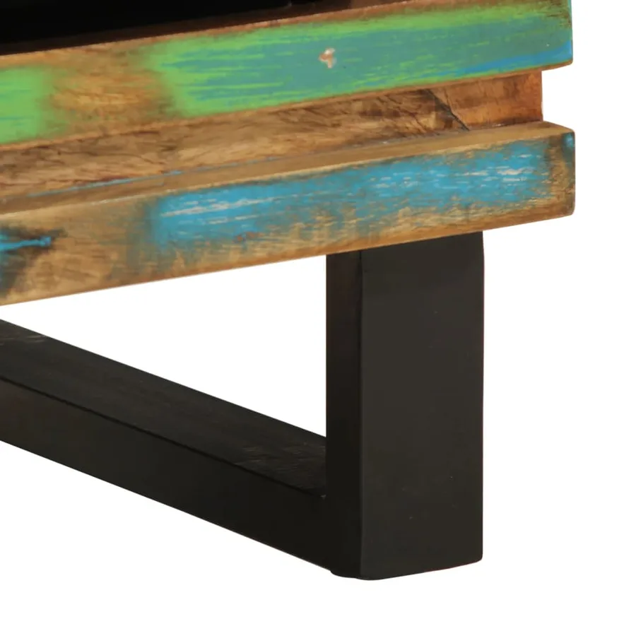 Table de chevet 40x34x46 cm bois massif de récupération - 8