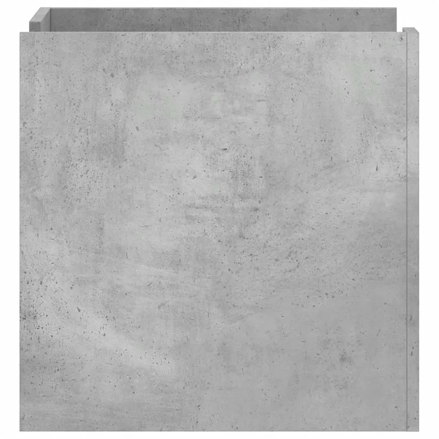Table de chevet gris béton 45x50x50 cm bois d'ingénierie - 5