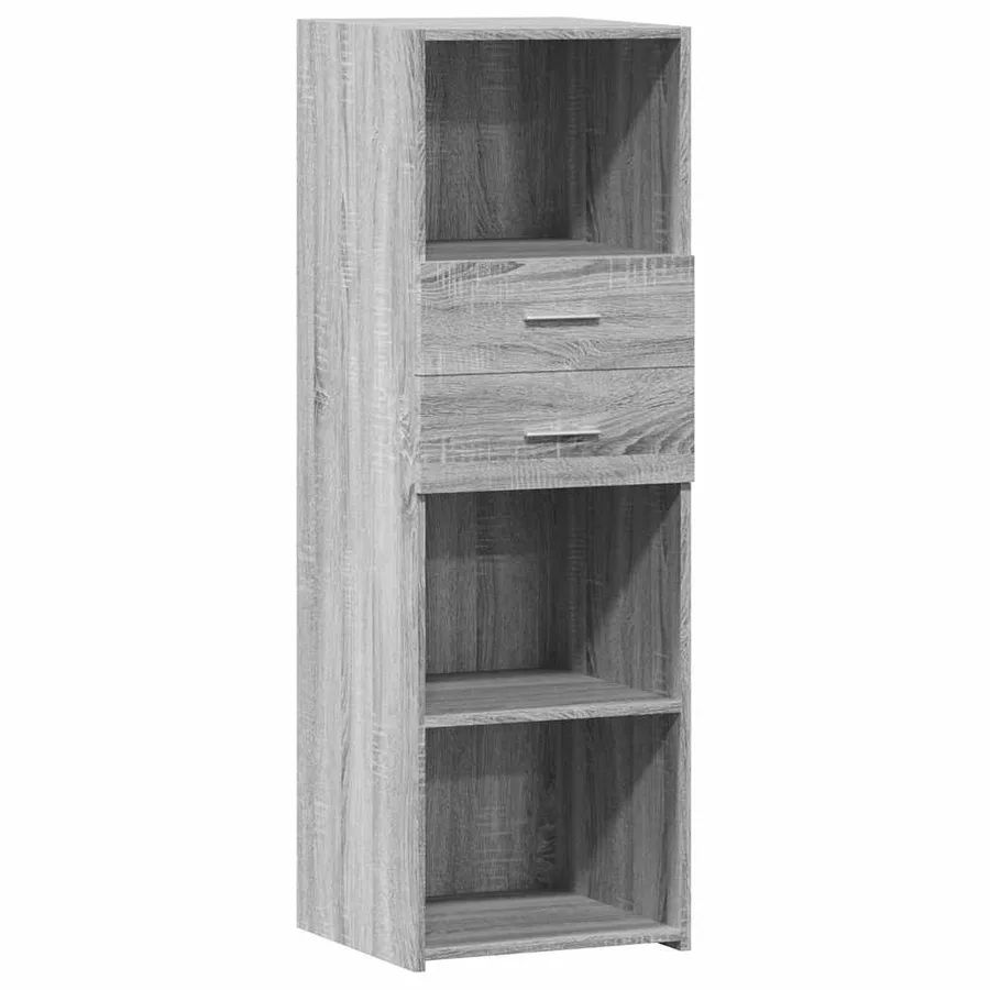 Buffet haut sonoma gris 40x42,5x124 cm bois d'ingénierie - 2