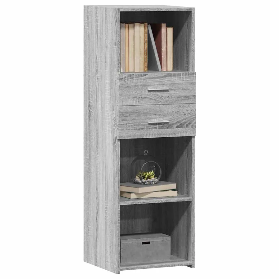 Buffet haut sonoma gris 40x42,5x124 cm bois d'ingénierie - 3