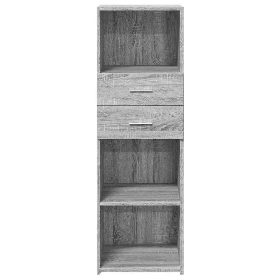 Buffet haut sonoma gris 40x42,5x124 cm bois d'ingénierie - 4