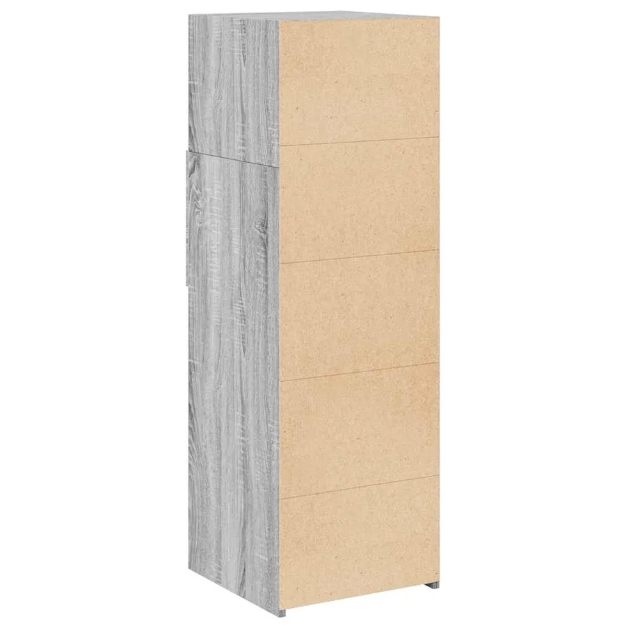 Buffet haut sonoma gris 40x42,5x124 cm bois d'ingénierie - 6