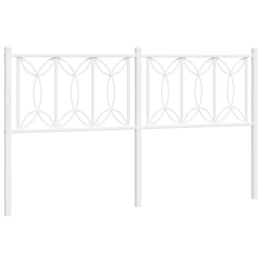 Tête de lit de remplacement métal blanc 160 cm - 2