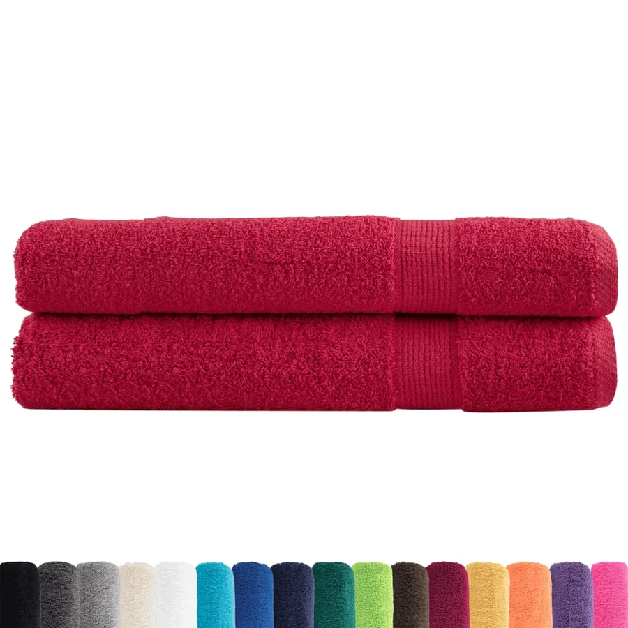 Serviettes de sauna de qualité supérieure SOLUND 2 pcs rouge - 2